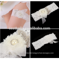 Brautkleid Rhinestone Appliques Kristall Appliques Weiß Sexy Hochzeit Strumpfband